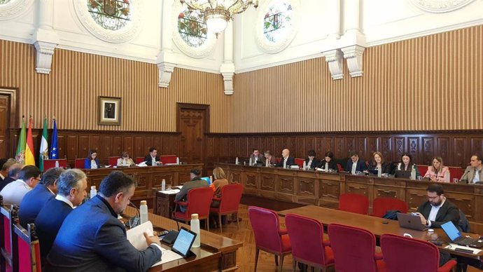 Pleno ordinario de la Diputación de Jaén.