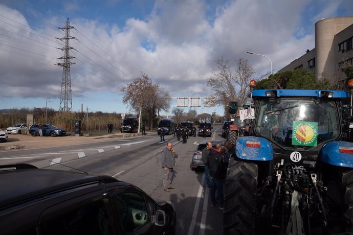 Imatge d'una de les tractorades de la setmana passada