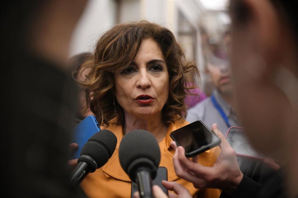 La vicepresidenta primera del Gobierno y ministra de Hacienda, María Jesús Montero.