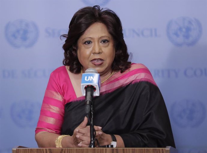 Archivo - La representante especial del secretario general de la ONU sobre la Violencia Sexual en los Conflictos, Pramila Patten