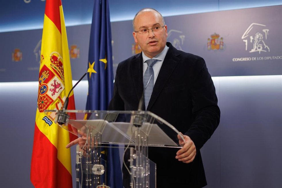 El portavoz del PP en el Congreso, Miguel Tellado