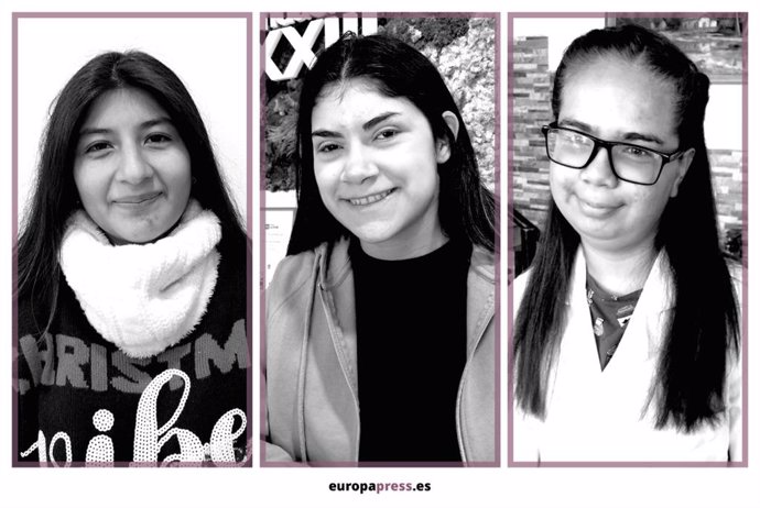 Jennifer Brigitte Silva Solano, Paloma Royuela y Claudia Bedoya son tres jóvenes con discapacidad que ofrecen a Europa Press su testimonio sobre este 8M