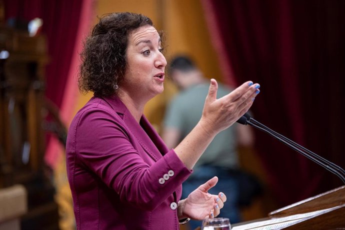 Archivo - La portavoz del PSC en el Parlament, Alicia Romero, interviene durante el tercer Debate de Política General de la legislatura, en el Parlament de Catalunya, a 29 de septiembre de 2023