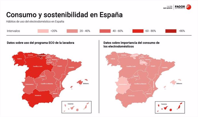 Infografía del estudio de consumo en España.