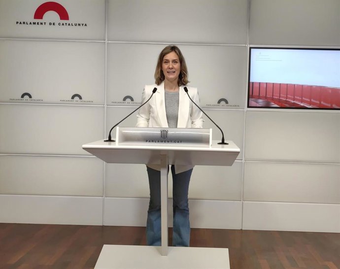 La líder de los comuns en el Parlament, Jéssica Albiach