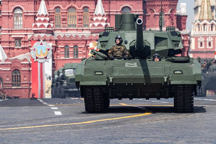 Archivo - Un carro de combate T-14 Armata del Ejército de Rusia (archivo)