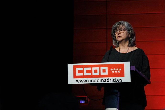 Archivo - La secretaria general de CCOO Madrid, Paloma López.