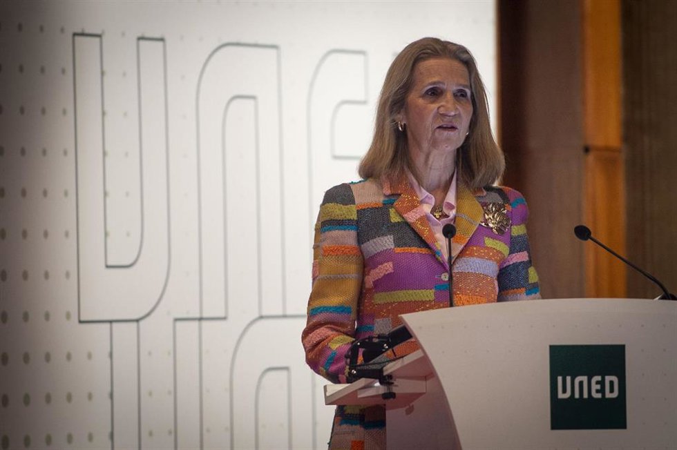 La Infanta Elena en un acto reciente.
