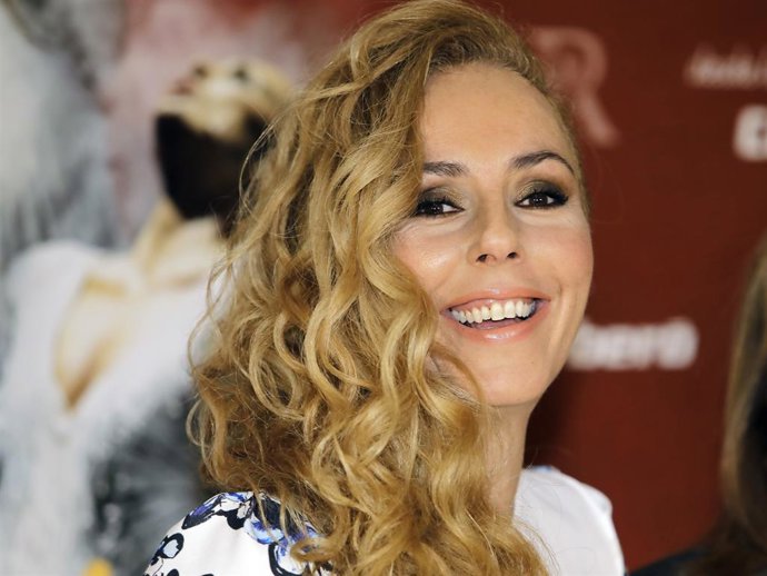 Archivo - Rocío Carrasco en una presentació a Madrid