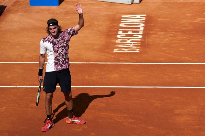 Archivo - El tenista griego Stefanos Tsitsipas en el Barcelona Open Banc Sabadell 2023, en Barcelona