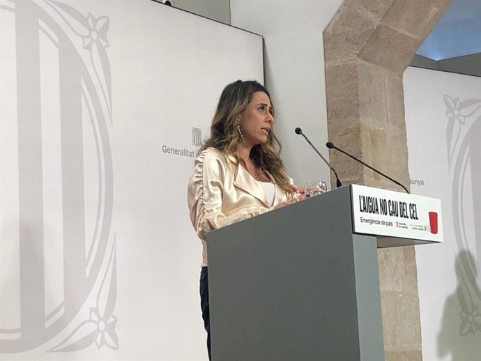 La portavoz del Govern, Patrícia Plaja, en rueda de prensa