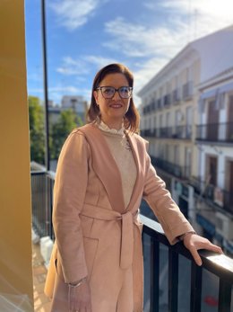 La vicesecretaria de Educación, Sanidad y Deporte del PP de Sevilla, Gloria Guillén.