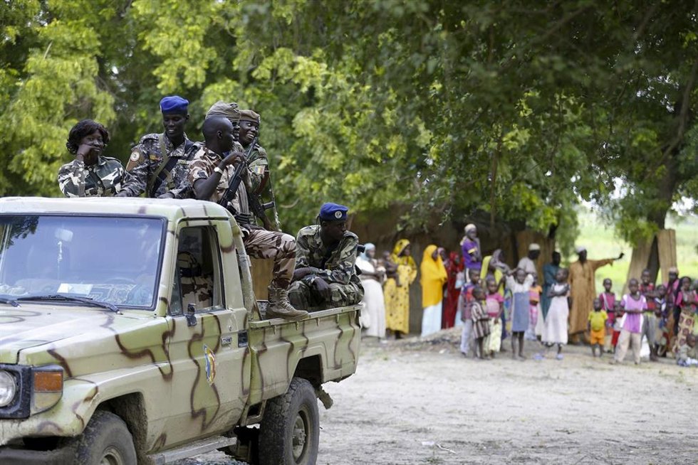 Archivo - Miembros de las fuerzas de Chad en la capital, Yamena (archivo)