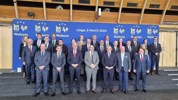 El secretario de Estado de Vivienda y Agenda Urbana, David Lucas, en el Consejo Informal de Ministros en materia de vivienda de la Unión Europea que se ha celebraba este martes 5 de marzo en Lieja (Bélgica).