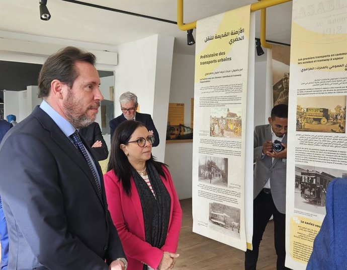 El ministro de Transportes y Movilidad Sostenible, Óscar Puente, en la sede de Alsa en Marruecos