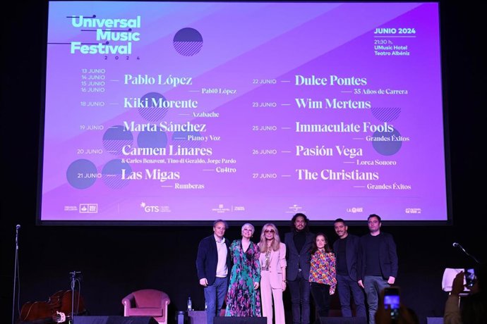 Pablo López, Marta Sánchez, Pasión Vega o Immaculate Fools, entre los confirmados del Universal Music Festival