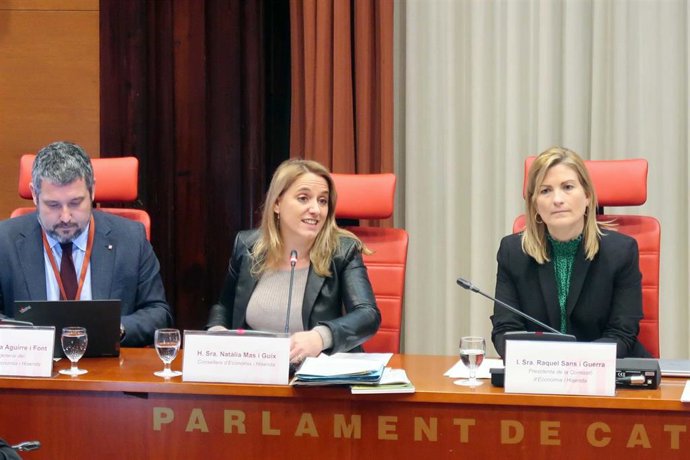La consellera de Economía y Hacienda de la Generalitat, Natlia Mas