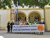 La Mancomunidad de Municipios del Campo de Gibraltar (Cádiz) traslada su apoyo a la plantilla en huelga de Acerinox