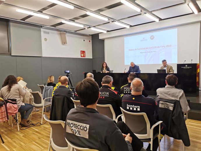 Presentació de les dades del telèfon d'emergències 112 a les Terres de l'Ebre (Tarragona)