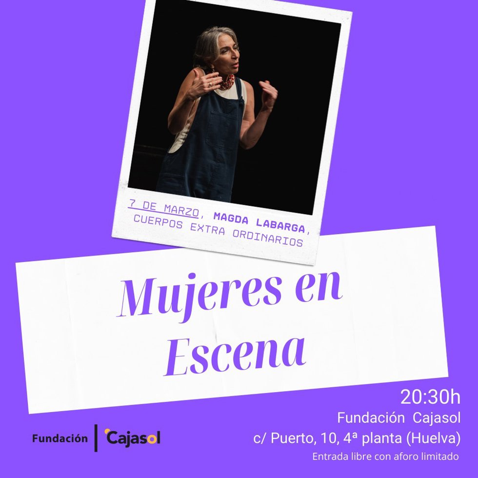 Cartel del ciclo 'Mujeres a Escena'.