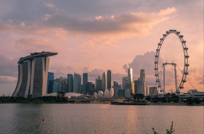 Archivo - Vista panorámica de Singapur.