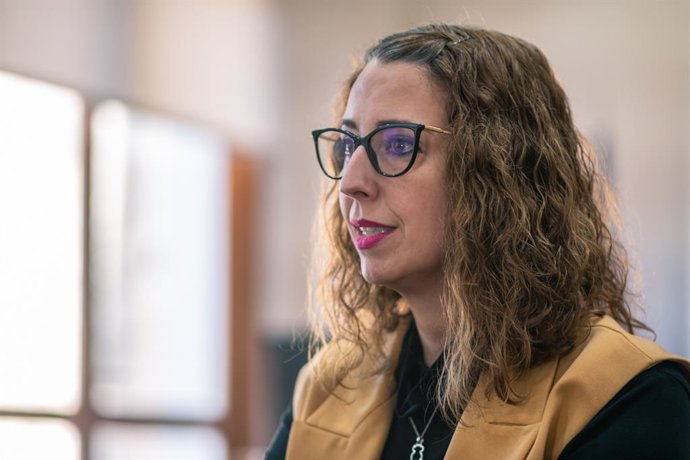 La consejera de Igualdad, Sara Simón, en una entrevista con Europa Press.