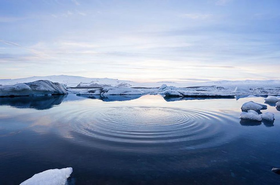 Hielo flotante en el Ártico