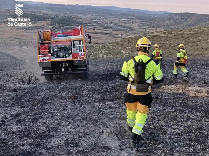 Incendi forestal a Coves de Vinrom