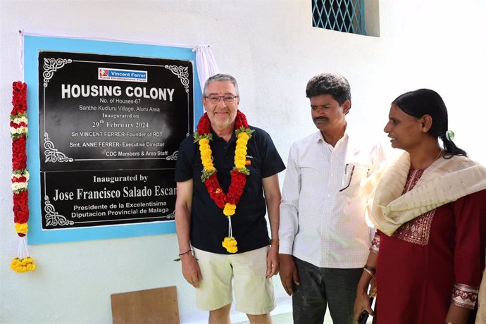 La Diputación financia la construcción de viviendas para 288 familias en zonas rurales de la India a través de la Fundación Vicente Ferrer y Brazadas Solidarias