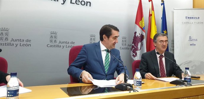 El consejero de Medio Ambiente, Juan Carlos Suárez-Quiñones, durante la presentación de 'Rebuild' 2024