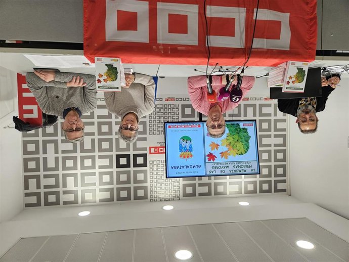 La Federación de Pensionistas y Jubilados de CCOO de Castilla-La Mancha presenta en Guadalajara el libro 'La Memoria de las Personas Mayores, qué hacer para mejorarla'.