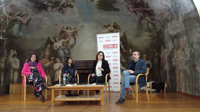 Toledo acoge el acto 'Mujeres con clase. Sindicalistas y feministas', organiado por CCOO en Toledo.