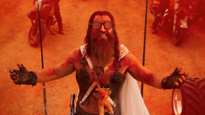 Nueva imagen de Chris Hemsworth como Dementus en el rodaje de Furiosa