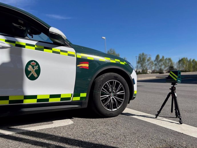 Imagen de un radar de la Guardia Civil de Tráfico