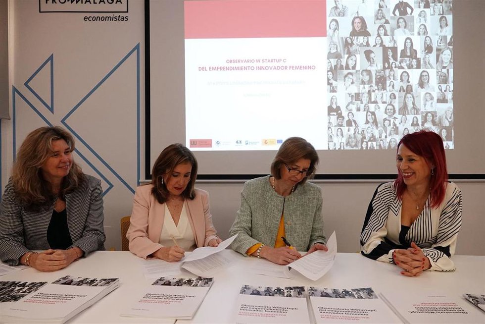 Presentación del Observatorio W Startup C del Emprendimiento Innovador Femenino en Málaga.