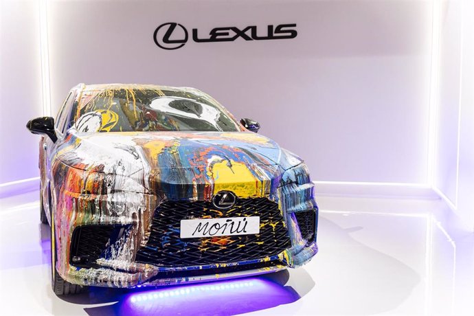 Obra ganadora del Concurso de Diseño Lexus Art Car 2023, expuesta por Lexus en la feria ARCOmadrid 2024, en el recinto de IFEMA, en Madrid.