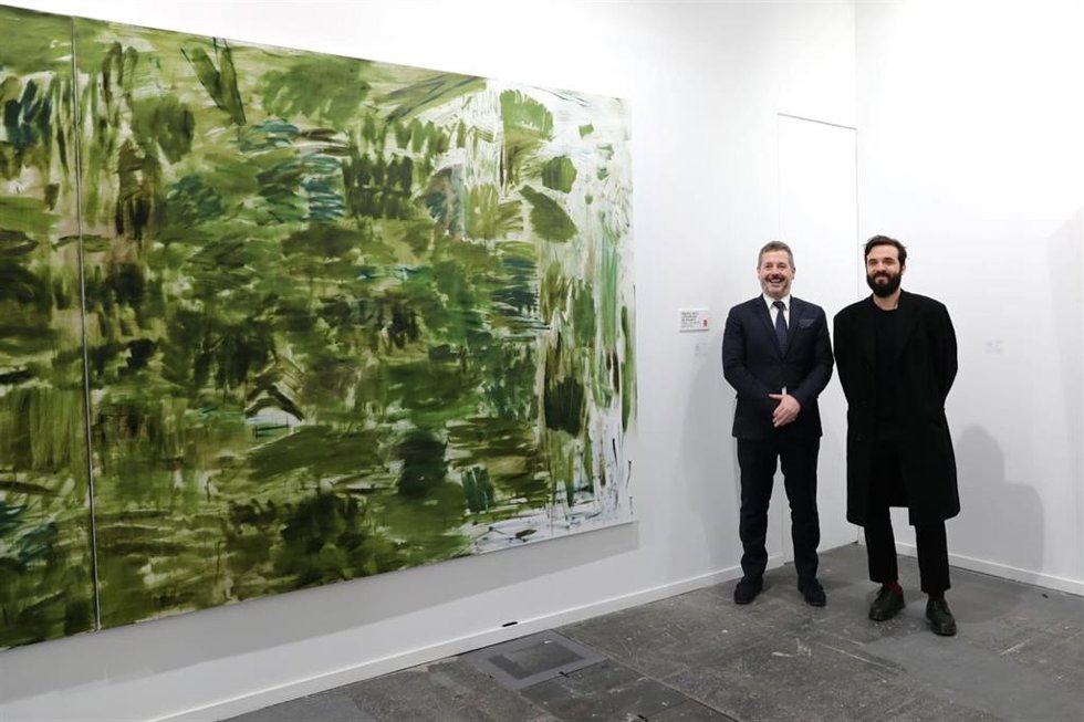 Mariano de Pacco posa junto a Miguel Marina.