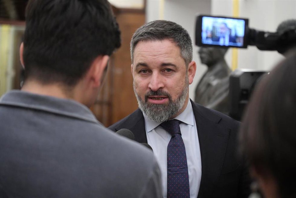 El presidente de Vox, Santiago Abascal