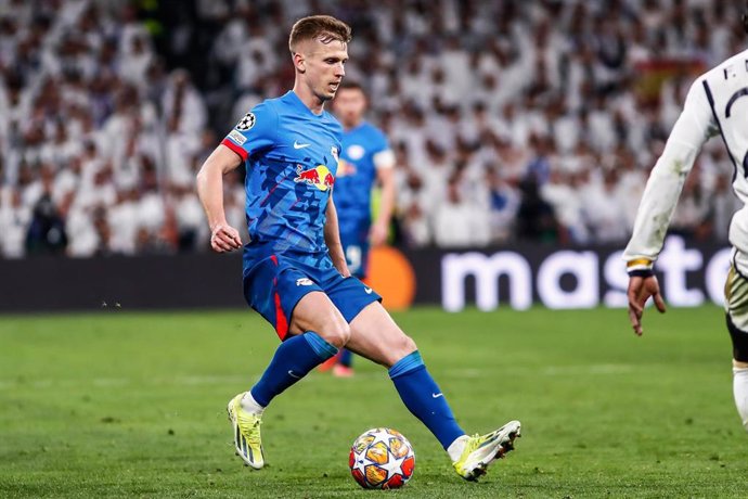 Dani Olmo of RB Leipzig in action during the UEFA Champions League, Round of 16, football match played between Real Madrid and RB Leipzig at Santiago Bernabeu stadium on March 06, 2024, in Madrid, Spain.