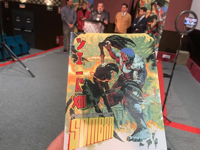 Imagen de la presentación de Sombra-XIII Festival Europeo de Cine Fantástico de Murcia en la Filmoteca regional.