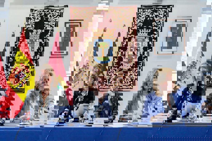 Rueda de prensa tras la Junta de Gobierno celebrada en el distrito de Salamanc