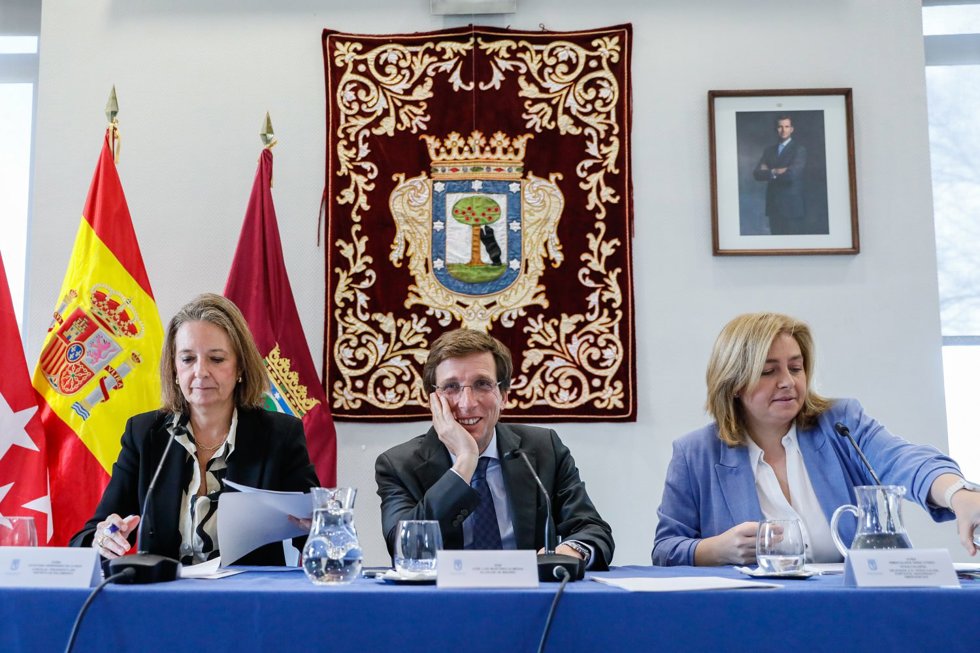 Rueda de prensa tras la Junta de Gobierno celebrada en el distrito de Salamanc