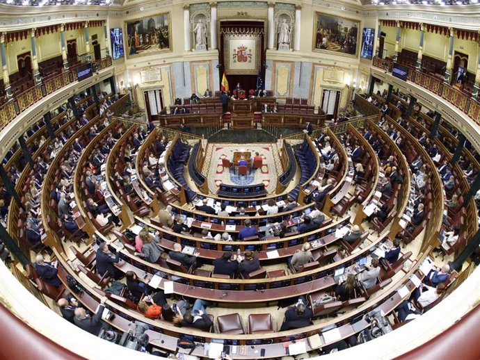 Diputados en una sesión plenaria en el hemiciclo