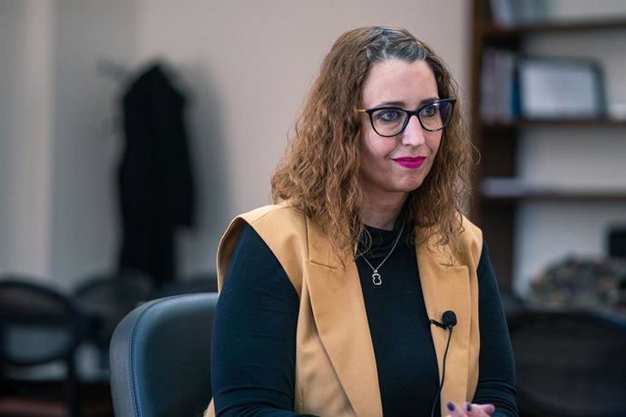 La consejera de Igualdad, Sara Simón, en una entrevista con Europa Press.