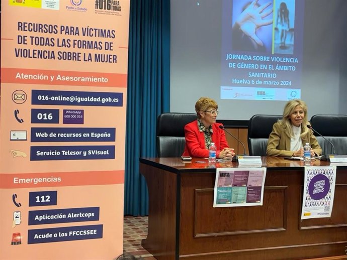 Jornada 'Violencia de género en el ámbito sanitario', organizada por la Unidad de Violencia sobre la Mujer de la Subdelegación del Gobierno con la colaboración de la Universidad de Huelva.