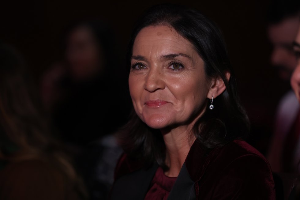 La portavoz del PSOE en el Ayuntamiento de Madrid, Reyes Maroto, durante el acto institucional conmemorativo por el Día Internacional de la Mujer, 8M, en el Auditorio Caja de Música CentroCentro, a 8 de marzo de 2024, en Madrid (España).