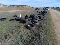 Tres detenidos tras prender fuego a un neumático en la A-1 en Burgos durante una protesta agraria
