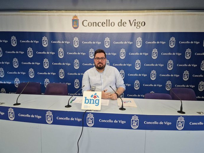 Xabier Pérez Igrexas este jueves en rueda de prensa.