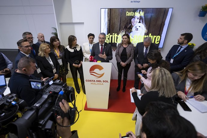 El presidente de la Diptuación y Turismo Costa del Sol, Francisco Salado, en una imagen archivo en ITB