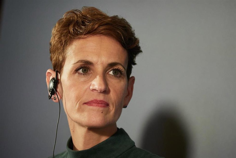 La presidenta del Gobierno de Navarra, María Chivite.
